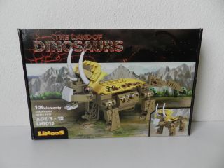 Obrázek z Stavebnice LiNooS dinosaurus Triceratops v krabičce 104ks 